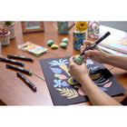Sharpie Creative Water-Based Acrylic Paint Markers - Fine Tip - Earth Tones - Set of 12-No need to shake—simply uncap and create! For best results, store markers horizontally