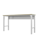 Manhattan Comfort Fortress 72.4" Modern Garage Table - White-20.5" L x 72.4" W x 37.6" H