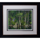 Blue Heron Framed by AJ Casson-Work by renowned member of the Group of Seven AJ Casson