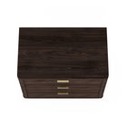 Manhattan Comfort Evelyn 32" Modern 3-Drawer Nightstand - Brown-20" L x 32" W x 24" H