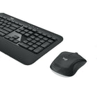 Logitech MK540 Wireless Keyboard and Mouse Combo for Windows - English-Mouse features an ambidextrous shape and soft rubber side grips that fit comfortably in your palm, as well as enhanced tracking and precise cursor control
