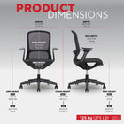 Staples Mesh Task Chair - Black-Made in Thailand