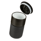 Gry Mattr Ceramic Silicone Sleeve Travel Cup - 360 ml - Black-360 mL (12 oz) liquid capacity