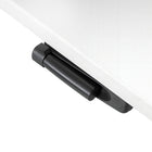 Ezywork Manual Height Adjustable Standing Desk - 48" x 24" - Black Frame / White Table Top-Weight Capacity: 132 lbs