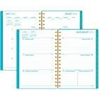 Mead 2026-27 Colour Pop Turquoise Weekly/Monthly Planner - Poly Cover with Bungee - 15+3 Months - 8½" x 6"  - Bilingual-Full 15 months of weekly/monthly planning + 3 monthly page spreads