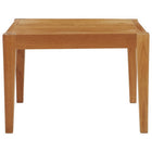 Modway Northlake Outdoor Patio Premium Grade A Teak Wood Side Table - Natural-Richly Textured Wood Grain