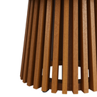 Modway Lane 31" Round Outdoor Teak Wood Coffee Table - Natural-7