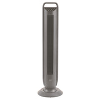 Seville Classics Tower Fan With Touch Control - Gray-The tower fan offers 5 speed settings: Low, Medium-Low, Medium, Medium-High, and High
