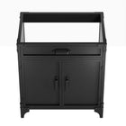 Modway Steamforge 30" Bathroom Vanity Cabinet - Black/Walnut-Metal, Wood Veneer, and MDF Construction