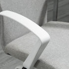 Vinsetto Mid Back Linen Swivel Computer Chair - Light Grey-39" can match your desk or your sitting habit