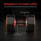 MotionGrey V2 Adjustable Dumbbell Set with Quick-Change Dials and Storage Bases for Home Gym - 5-26.5 lb - 2 Pack-Weight lb: 53