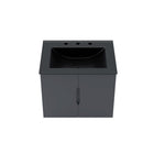 Modway Vitality 24" Bathroom Vanity - Grey/Black-Soft-Close Doors