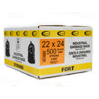 Eco II Garbage Bags - 22" x 24"  - Strong - Black - 500 Pack-500 Pack