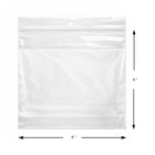 KL Rubber Resealable Polyethylene Bag With White Id Block & Hang Hole - 2 Mil - 6” x 6" - 1000 Pack-White ID block for easy labeling, coding, or instructions