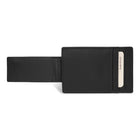 Champs Onyx Leather Mag Card Case - Black-Easy access ID window