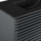 Modway Render 36" Bathroom Vanity - Grey/Black-Fixtures Not Included