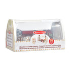 Melissa & Doug Wooden Scoop & Serve Ice Cream Counter-Scoops stack on cone or in cup and toppings fit snuggly over scoop