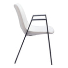 Zuo Desi Dining Chair - White - Set of 2-3 year limited warranty