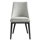 Modway Viscount Performance Velvet Dining Chair - Light Grey-8