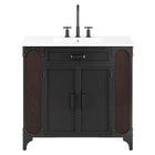 Modway Steamforge 36" Bathroom Vanity - White/Black-9