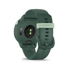 Garmin vivoactive 6 Smartwatch - Metallic Jasper Green with Jasper Green Band-BRIGHT DISPLAY AND LONG BATTERY LIFE - This smartwatch has a bright AMOLED display and up to 11 days of battery life.