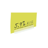 Eddie's Fast Grip 3" Adhesive Sign Holder with Rubber Gripper - Clear - 100 Pack-Plastic - Clear