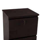 Koss 2-Drawer Vertical Filing Cabinet - Cherry-Locking top drawer