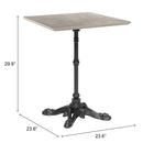 Zuo Alfresco Dining Table - Grey-6