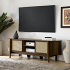 Modway Reid 61" TV Stand - Walnut-Synthetic Rattan