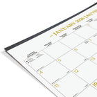 Blueline 2026 Gold Monthly Desk Pad Calendar - 22" x 17" - Bilingual-Gold details on each month