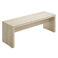 Modway Mirella 53.5" Faux Travertine Bench - Travertine-Particle Board & MDF