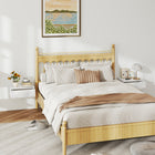 HOMCOM Floating Nightstands with Drawer - White - Set of 2-Top surfaces hold phones, books or a glass of water conveniently