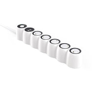 360 Electrical PowerCurve 2.4 5-Outlet Rotating Surge Strip with USB ports and 4-ft Cord - White-5 Rotating electrical outlets to fit large plugs