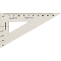 Acme United 30° - 60° Triangle - Clear-Acrylic Plastic 