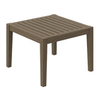 Modway Northlake Square Outdoor Patio Teak Side Table - Weathered Grey-9