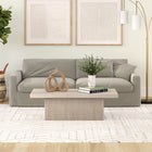 Hudson&Canal Torren 48"W Rectangular Coffee Table - Alder White-Clean with a soft, dry cloth and no harsh chemicals or abrasive cleaning materials