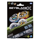 Hasbro Beyblade Dual Pack - Assorted-EASY-TO-ASSEMBLE PIECES: The interchangeable blade, ratchet, and bit layers of Beyblade X tops assemble and reassemble with a quick twist leaving you ready to launch into battle