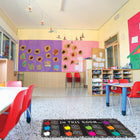 Ashley Productions The Original Fun Mat Mat Runner - 15.5" x 47" - In this Room Positive Sayings-Easy to Clean: The absorbent, soft surface makes spills and messes quick to clean up.