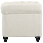 Modway Earl Upholstered Fabric Armchair - Beige-Deep tufting for maximal effect