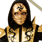 Rubies Ninja Kids Costume - Gold - Medium-Perfect for Halloween celebrations, costume parties, and themed events