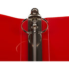 JAM Paper Plastic 1" 3-Ring Binder - Red-Wide front and back binder panels fully cover standard dividers and sheet protectors. Our 3 metal ring binders have 2 buttons for easy opening and closing, and a convenient pocket on the inside flap.