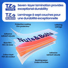 Brother Laminated Tape for P-touch Label Maker - 12 mm - Red Print on White Label-Engineered with Brother's laminated tape process to create long-lasting, legible labels that remain affixed