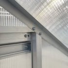 Outsunny 6' x 4' Aluminium Lean-to Greenhouse with Adjustable Roof Vent - Clear- Sliding door design for easy access in/out 
 