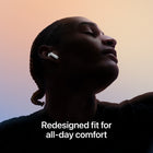 Apple AirPods 4-Improved Sound And Call Quality - AirPods 4 feature the Apple-designed H2 chip. Voice Isolation improves the quality of phone calls in loud conditions. Using advanced computational audio, it reduces background noise while isolating and clarifying the sound of your voice for whoever you're speaking to