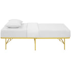 Modway Horizon Stainless Steel Twin Bed Frame - Yellow-Heavy Duty Stainless Steel Frame