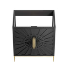 Modway Awaken 30" Bathroom Vanity Cabinet - Black-Solid Wood and MDF Construction