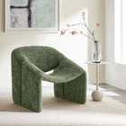 Modway Vivi Chenille Upholstered Accent Chair - Basil-Dense Foam Padding