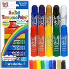 Kwik Stix Tempera Paint Sticks - Rainbow Colours - 10 Colours/Pack - 2 Pack-Non-Toxic Paints: Enjoy worry-free peace of mind with these non toxic tempera paints. The solid colours allow for endless creative possibilities.