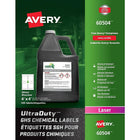 Avery UltraDuty White GHS Chemical Labels, 4" x 4", 200 /Pack, (60504)-Permanent, Square label