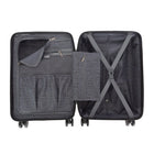 Air Canada Laurentian 20" Hardside Carry-On Luggage - 360-Degree Spinner - Charcoal-Durable and lightweight polycarbonate composite shell helps protect packed belongings
